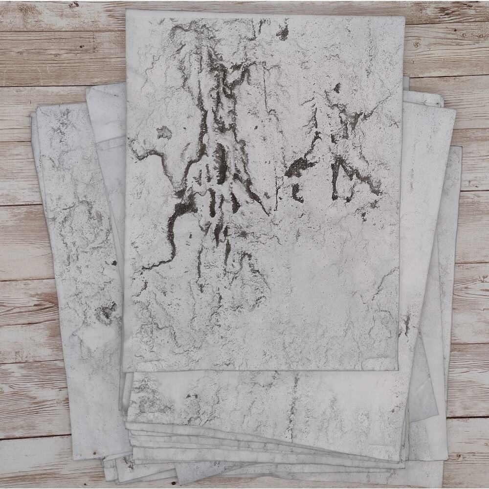 50 Super Grungy Dyed 8.5"x11" Papers, Hand Dyed Papers, Junk Journal Supply